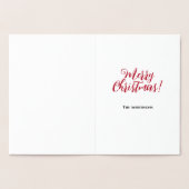 Briefkaart voor prettige kerstfeestdagen (Binnen)