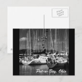 Briefkaart voor Putn Bay Black & White-fotografisc (Voorkant / Achterkant)