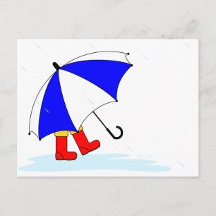Briefkaart voor regenachtige dag