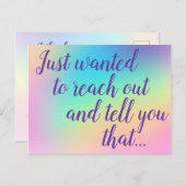 Briefkaart voor regenbooggradiënt (Voorkant / Achterkant)