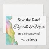 Briefkaart voor regenboogmarmer (Voorkant / Achterkant)