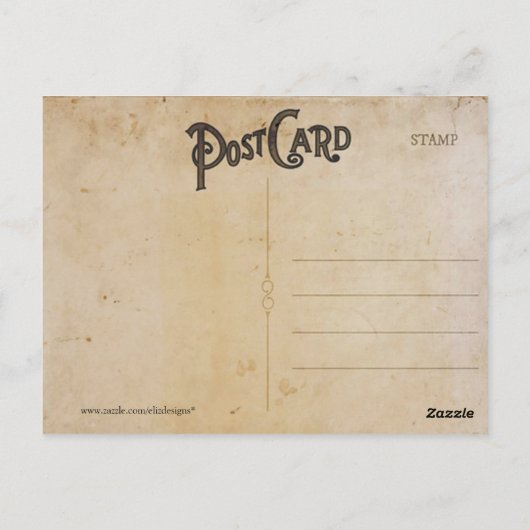 Briefkaart voor reizen in Europa (Achterkant)