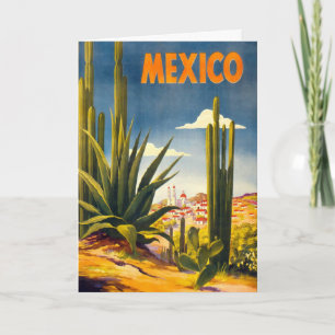 Briefkaart voor reizen naar Mexico