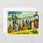 Briefkaart voor reizen van de Minnesota (Voorkant / Achterkant)