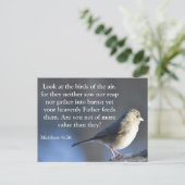 Briefkaart voor religieuze aanmoediging (Staand voorkant)