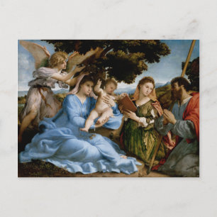 Briefkaart voor religieuze kunst