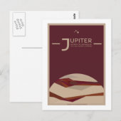 Briefkaart voor ruimtevaart - Jupiter (Voorkant / Achterkant)