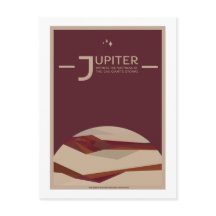 Briefkaart voor ruimtevaart - Jupiter