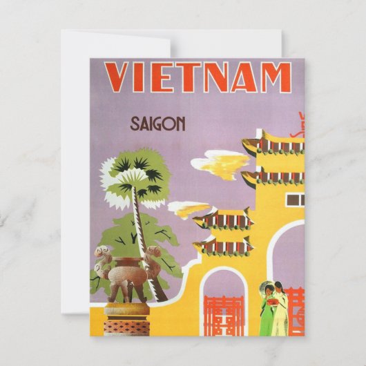 Briefkaart voor Saigon Travel (Voorkant)