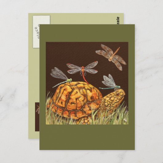 briefkaart voor schoolbus (Voorkant / Achterkant)