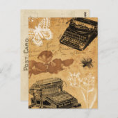 Briefkaart voor schrijfmachines (Voorkant / Achterkant)