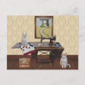 Briefkaart voor Seamspanningen & Quilters (Voorkant)