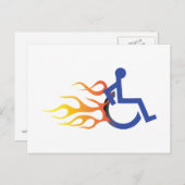 Briefkaart voor snelle stoel (Voorkant / Achterkant)