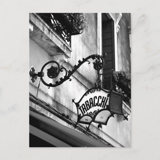 Briefkaart voor tabaci-gebarenteken (Voorkant)