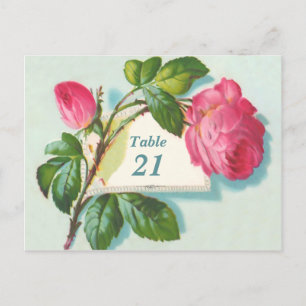 Briefkaart voor tabelnummer