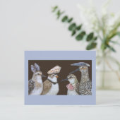 Briefkaart voor trekvogels (Staand voorkant)