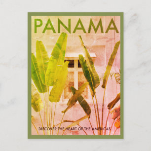 Briefkaart voor Tropische Panama-reizen