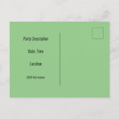 Briefkaart voor uitnodiging van de Dames Golf Leag (Achterkant)