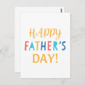 briefkaart voor Vaderdag. (Voorkant / Achterkant)