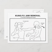 Briefkaart voor verwijdering van Kung-Fu Jaw (Voorkant / Achterkant)