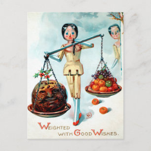  Briefkaart voor Victoriaans houten dolls schalen