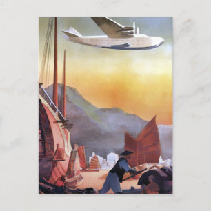  Briefkaart voor vliegreizen in Hongkong China