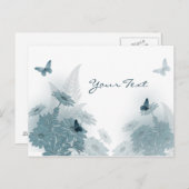 Briefkaart voor vlinders en madeliefjes (Voorkant / Achterkant)