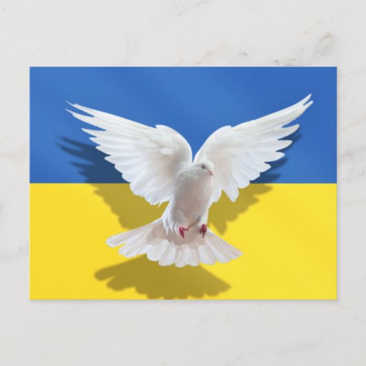 Briefkaart voor vrede in Oekraïne (Voorkant)