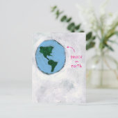 briefkaart voor vrede op aarde (Staand voorkant)