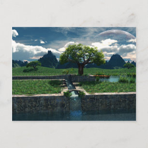 Briefkaart voor vreemde oasis