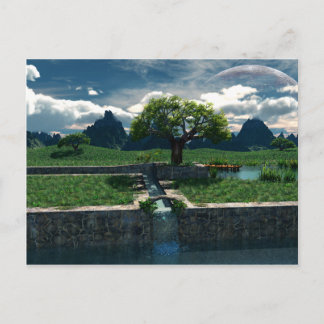 Briefkaart voor vreemde oasis