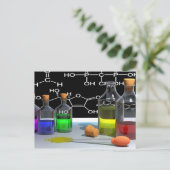 briefkaart voor wetenschapschemie (Staand voorkant)