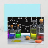 briefkaart voor wetenschapschemie (Voorkant / Achterkant)