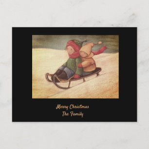 Briefkaart voor winterslaap