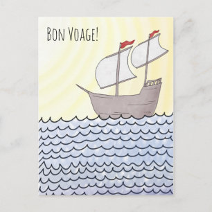 Briefkaart voor zeilschepen