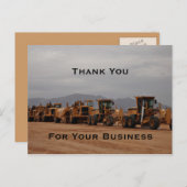 Briefkaart voor zware apparatuur (Voorkant / Achterkant)