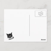 Briefkaart voor zwarte kat (Achterkant)