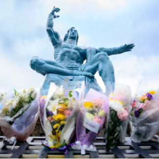 Briefkaart vredespark Nagasaki