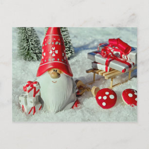 Briefkaart. Vrolijk kerstfeest. Feestdagenkaart