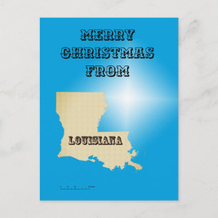 Briefkaart - Vrolijk kerstfeest vanuit Louisiana