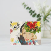Briefkaart Vrouw (Staand voorkant)