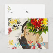 Briefkaart Vrouw (Voorkant / Achterkant)