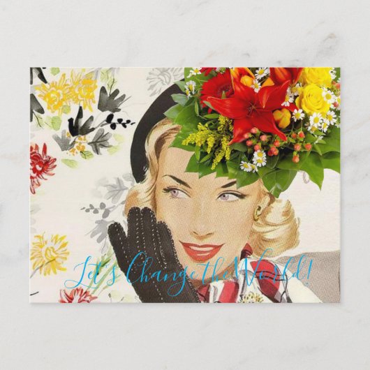 Briefkaart Vrouw (Voorkant)