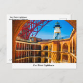 Briefkaart vuurtoren (Voorkant / Achterkant)