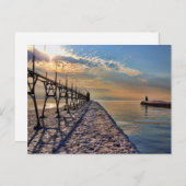 Briefkaart vuurtoren (Voorkant / Achterkant)