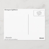 Briefkaart vuurtoren van Barnegat (Achterkant)