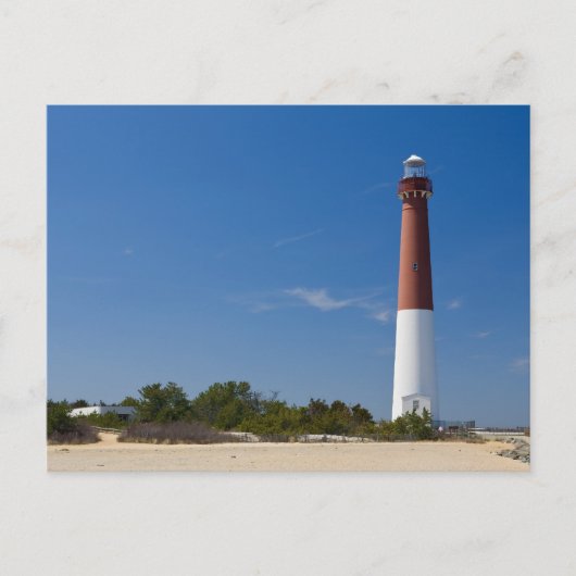 Briefkaart vuurtoren van Barnegat (Voorkant)