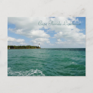 Briefkaart vuurtoren van Cape Florida