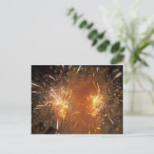 Briefkaart vuurwerk (Staand voorkant)