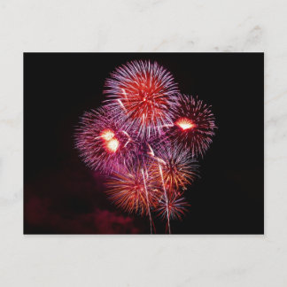 Briefkaart vuurwerk